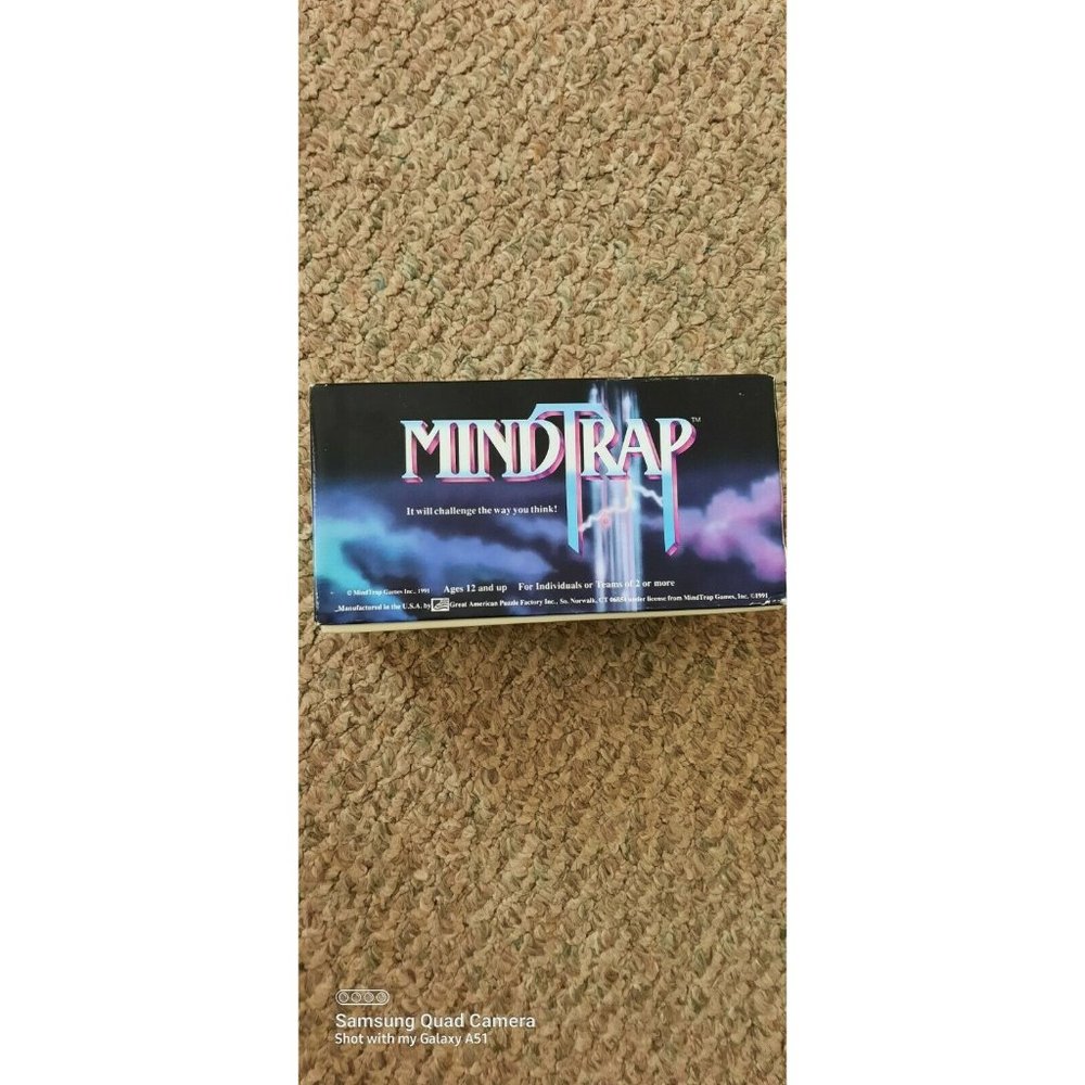 Mindtrap 1991 Pressman Card Game. New open box